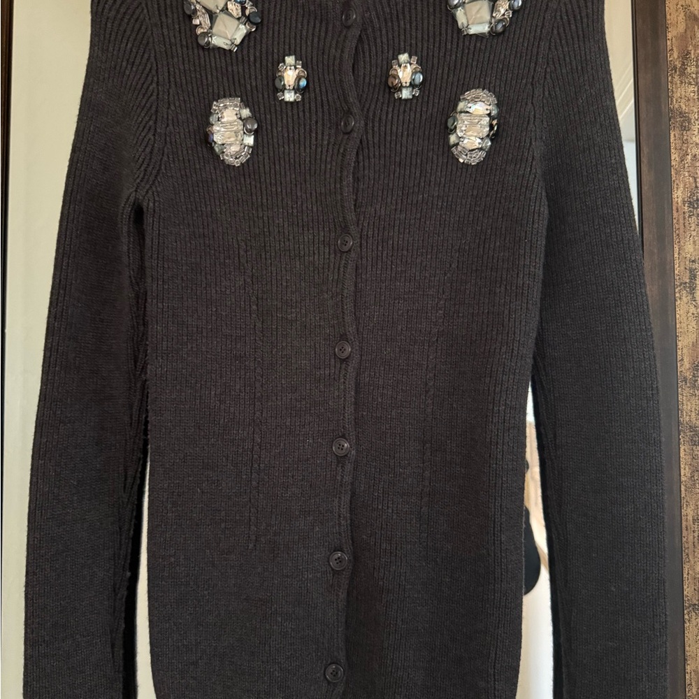 Christian Dior Embellished Black Sweater